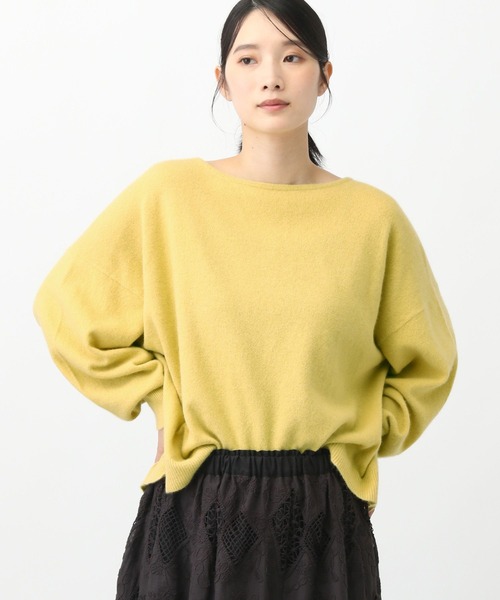 studio CLIP（スタディオクリップ）の「《natural by clip》Cラクーンカラープルオーバー（ニット/セーター・レディース・オートミール/イエロー/ブルー・FREE）」の13枚目の写真