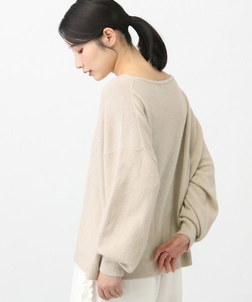 studio CLIP（スタディオクリップ）の「《natural by clip》Cラクーンカラープルオーバー（ニット/セーター・レディース・オートミール/イエロー/ブルー・FREE）」の10枚目の写真