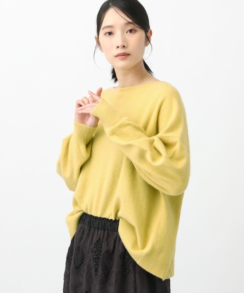 studio CLIP（スタディオクリップ）の「《natural by clip》Cラクーンカラープルオーバー（ニット/セーター・レディース・オートミール/イエロー/ブルー・FREE）」の15枚目の写真