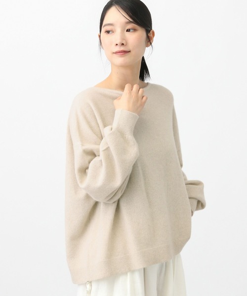 studio CLIP（スタディオクリップ）の「《natural by clip》Cラクーンカラープルオーバー（ニット/セーター・レディース・オートミール/イエロー/ブルー・FREE）」の6枚目の写真