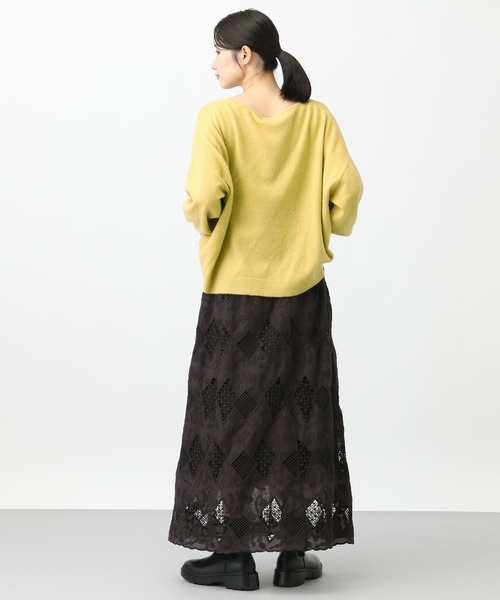 studio CLIP（スタディオクリップ）の「《natural by clip》Cラクーンカラープルオーバー（ニット/セーター・レディース・オートミール/イエロー/ブルー・FREE）」の20枚目の写真