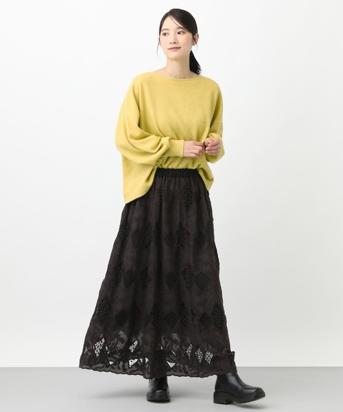 studio CLIP（スタディオクリップ）の「《natural by clip》Cラクーンカラープルオーバー（ニット/セーター・レディース・オートミール/イエロー/ブルー・FREE）」の19枚目の写真