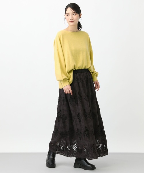 studio CLIP（スタディオクリップ）の「《natural by clip》Cラクーンカラープルオーバー（ニット/セーター・レディース・オートミール/イエロー/ブルー・FREE）」の18枚目の写真