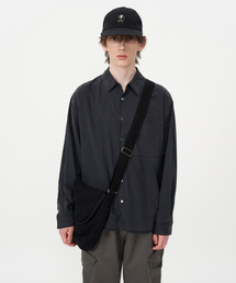 INSILENCE（インサイロンス）の「テンセルコットンダイングシャツ CHARCOAL（シャツ/ブラウス）」