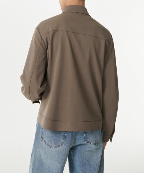 MUSINSA STANDARD（ムシンサスタンダード）の「リラックスドミニマルジャケット[ライトブラウン]（ブルゾン・メンズ・その他・MEDIUM/LARGE/X-LARGE/XX-LARGE）」の3枚目の写真