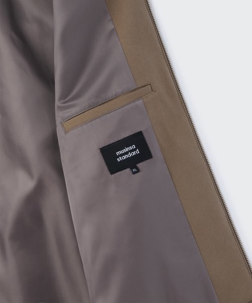 MUSINSA STANDARD（ムシンサスタンダード）の「リラックスドミニマルジャケット[ライトブラウン]（ブルゾン・メンズ・その他・MEDIUM/LARGE/X-LARGE/XX-LARGE）」の7枚目の写真