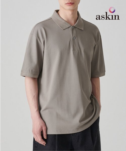 MUSINSA STANDARD（ムシンサスタンダード）の「[クールタンダード] リラックスフィットピケポロシャツ [ダスティベージュ]（ポロシャツ・メンズ・その他・SMALL/MEDIUM/LARGE/X-LARGE/XX-LARGE/XXX-LARGE）」の7枚目の写真