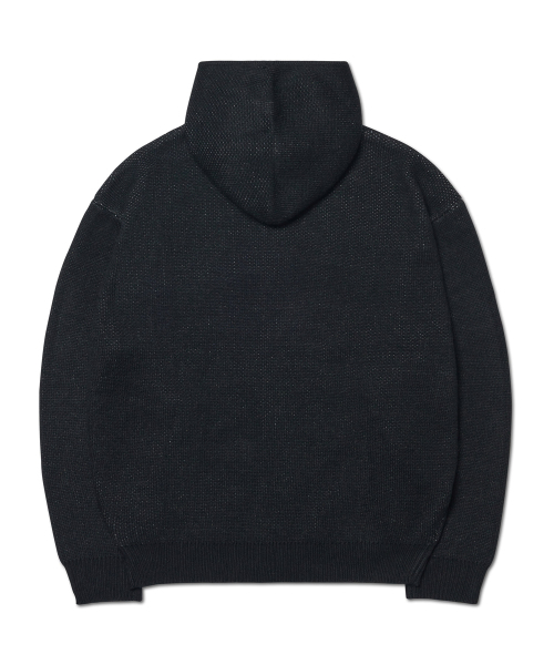 NOMANUAL（NOMANUAL）の「NM SKULL HAND COWICHAN HOODED ZIP-UP - BLACK（カーディガン/ボレロ・レディース・その他・LARGE/X-LARGE/MEDIUM）」の2枚目の写真