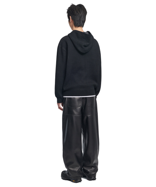 NOMANUAL（NOMANUAL）の「NM SKULL HAND COWICHAN HOODED ZIP-UP - BLACK（カーディガン/ボレロ・レディース・その他・LARGE/X-LARGE/MEDIUM）」の4枚目の写真