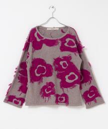 THE GOODLAND MARKET | cwtch　UTOPIA FLOWER KNIT PULLOVER(ニット/セーター)