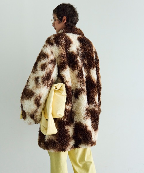 MAISON SPECIAL(メゾンスペシャル)の「Multi Fabric Over Coat/マルチファブリックオーバーコート(その他アウター・レディース・マルチ/ブラック/ブルー・FREE)」の20枚目の写真