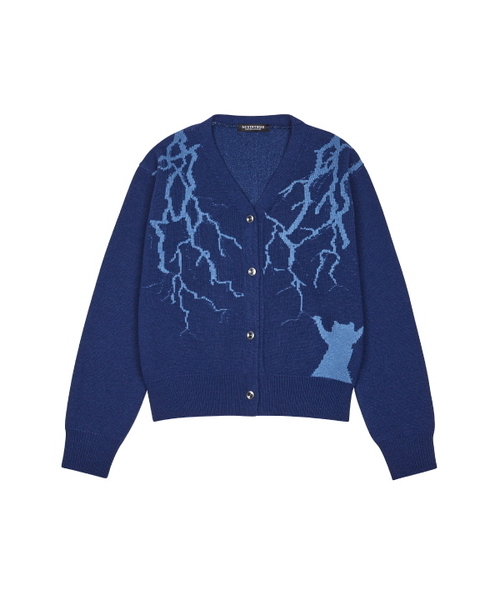 LUVISTRUE(ラヴイズトゥルー)の「WO Z CARDIGAN(PURPLE)(カーディガン/ボレロ・レディース・その他・FREE)」の1枚目の写真