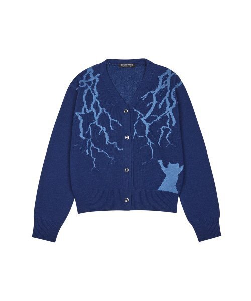 LUVISTRUE(ラヴイズトゥルー)の「WO Z CARDIGAN(PURPLE)(カーディガン/ボレロ・レディース・その他・FREE)」の2枚目の写真