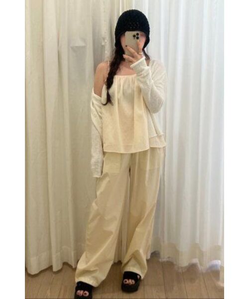 LINGSEOUL(リングソウル)の「linen blended knit cardigan-ivory(カーディガン/ボレロ・レディース・その他・FREE)」の6枚目の写真