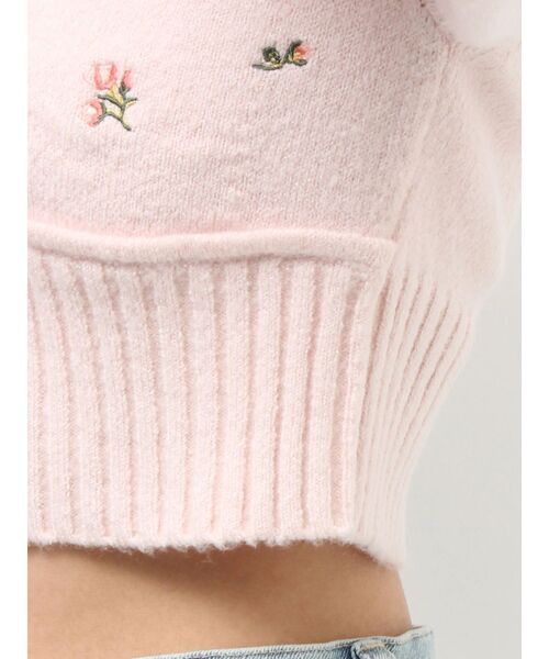 フラワーエンブロイダリーニットトップス（ニット/セーター）｜RESEXXY