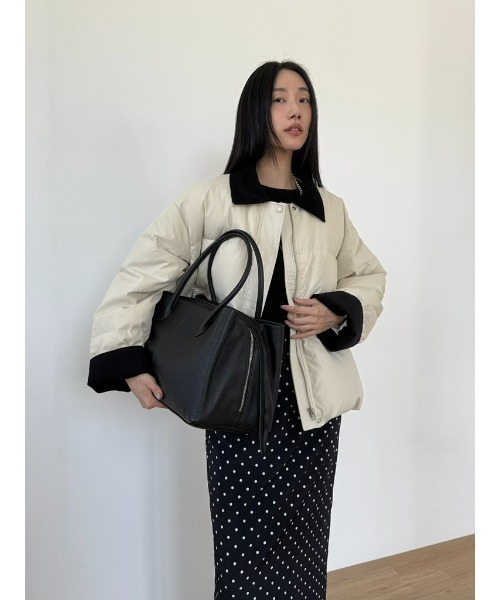 Didot.showroom(ディドット ショールーム)の「ハンドルレザーバッグ(牛革)(ボストンバッグ・レディース・ブラック・FREE)」の14枚目の写真
