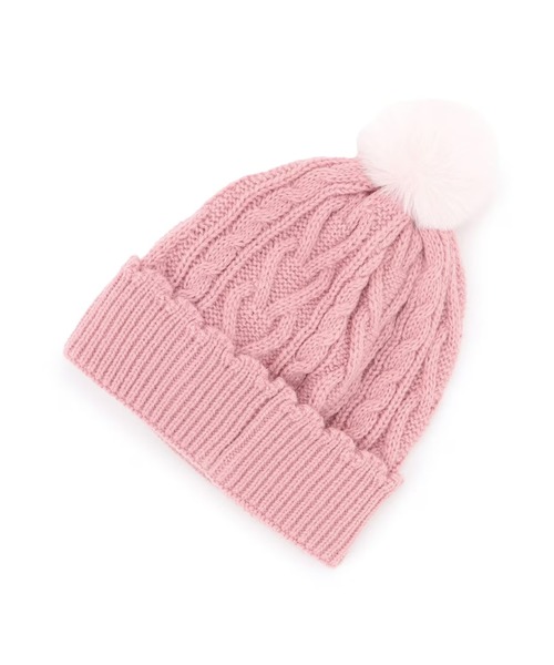 KP DECO（ケーピーデコ）の「mimiちゃん ニットフード（ニットキャップ/ビーニー・キッズ・ラベンダー/ピンク・SMALL/MEDIUM/LARGE）」の3枚目の写真