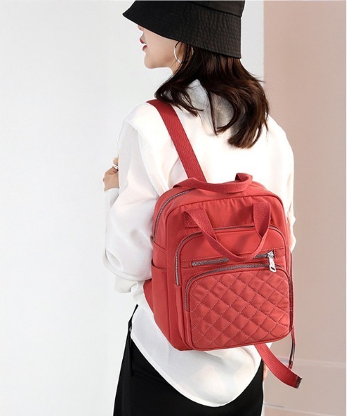 BACKYARD FAMILY（バックヤードファミリー）の「リュック バッグ kbag58（バックパック/リュック・レディース・ブラック/ネイビー/ダークグレー/ワインレッド/ダークグリーン/オレンジ系その他/ピンク/ライトブルー・FREE）」の8枚目の写真