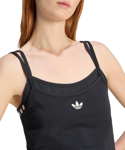 adidas(アディダス)の「adidas DOUBLE LAYERED TANK TOP / アディダス ダブル レイヤード タンクトップ(タンクトップ・レディース・ブラック・L/M/S)」の3枚目の写真