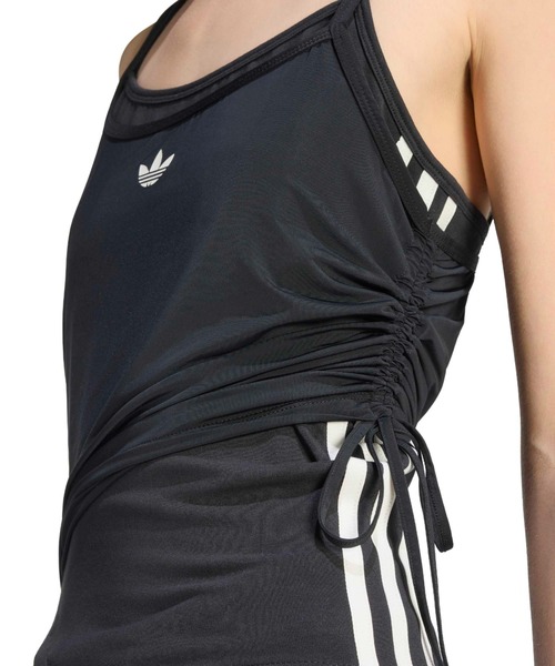 adidas(アディダス)の「adidas DOUBLE LAYERED TANK TOP / アディダス ダブル レイヤード タンクトップ(タンクトップ・レディース・ブラック・L/M/S)」の5枚目の写真