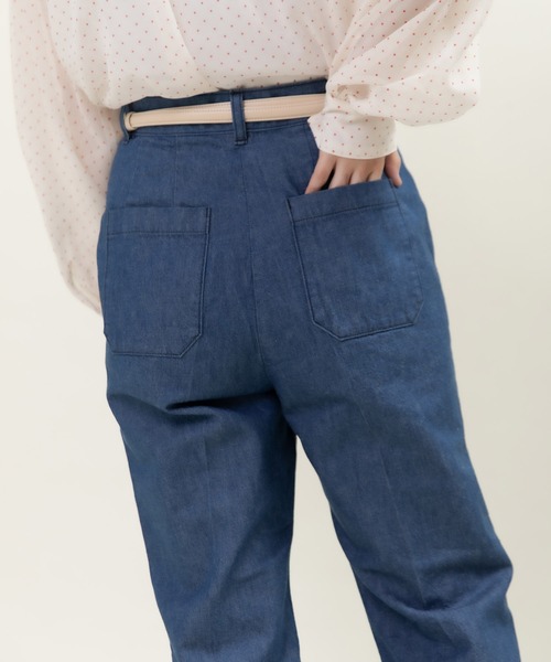 CHILD WOMAN（チャイルドウーマン）の「10oz ムラ糸デニム レトロフレアパンツ（デニムパンツ・レディース・サックスブルー/ネイビー・38/36）」の17枚目の写真