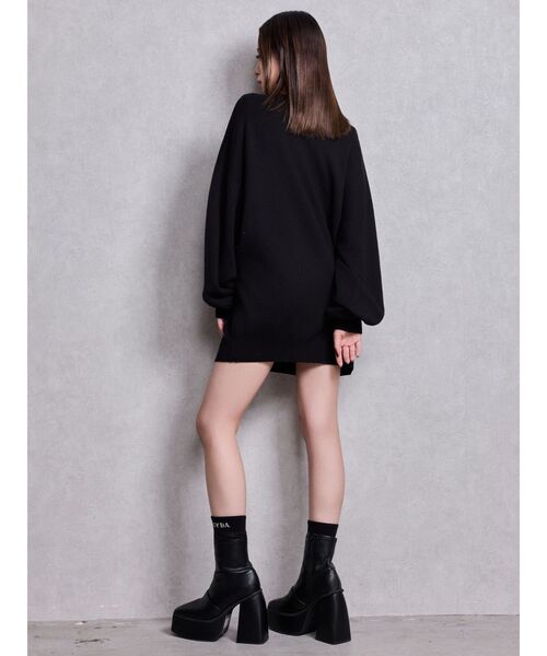 GYDA(ジェイダ)の「GG LOOSEニットトップス(ニット/セーター・レディース・ブラック/オフホワイト/ピンク/ミント・FREE)」の10枚目の写真