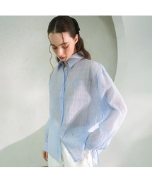 Summer Side Shirring Shirt - 4COL