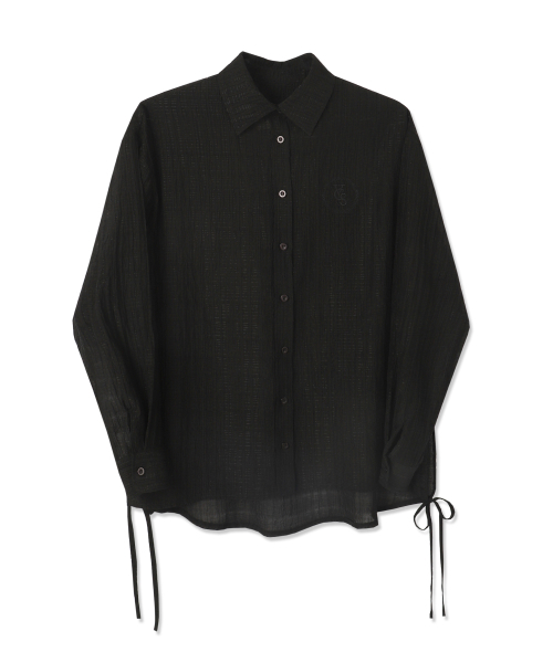 Vivacious(ビバシャス)の「Summer Side Shirring Shirt - 4COL(シャツ/ブラウス・レディース・ホワイト/ブラック/カーキ/ブルー・FREE)」の11枚目の写真