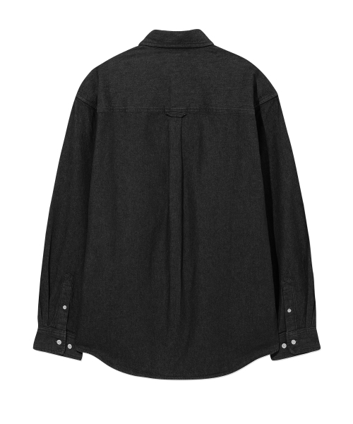 COVERNAT(カバーナット)の「Cロゴデニムシャツ ブラック(シャツ/ブラウス・レディース・その他・X-SMALL/SMALL/MEDIUM/LARGE/X-LARGE/XX-LARGE)」の3枚目の写真