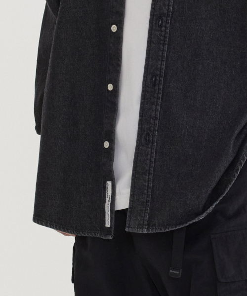 COVERNAT(カバーナット)の「Cロゴデニムシャツ ブラック(シャツ/ブラウス・レディース・その他・X-SMALL/SMALL/MEDIUM/LARGE/X-LARGE/XX-LARGE)」の8枚目の写真