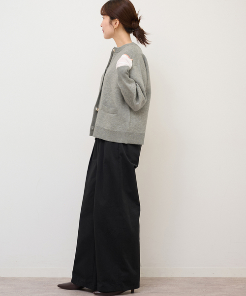 JOURNAL STANDARD relume（ジャーナルスタンダード　レリューム）の「《追加》ダブルニットメタルボタンカーディガン（カーディガン/ボレロ・レディース・チャコールグレー/ブラック・FREE）」の21枚目の写真