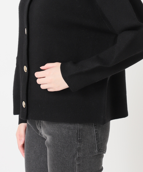 JOURNAL STANDARD relume（ジャーナルスタンダード　レリューム）の「《追加》ダブルニットメタルボタンカーディガン（カーディガン/ボレロ・レディース・チャコールグレー/ブラック・FREE）」の8枚目の写真