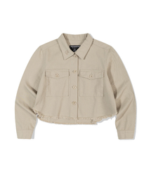 UGLY SHADOW（アグリーシャドウ）の「ユエスキャンバスポケットジャケット（ベージュ）（デニムジャケット）」