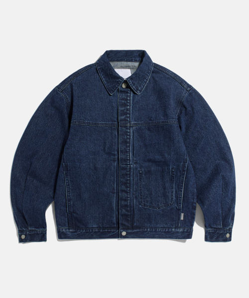 ESPIONAGE(エスピオナジ)の「Minimal Denim Trucker Jacket Mid Indigo(デニムジャケット・メンズ・その他・MEDIUM/LARGE/X-LARGE)」の1枚目の写真