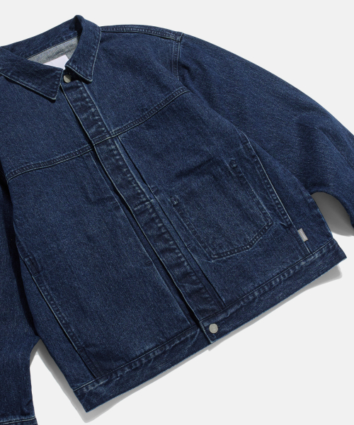 ESPIONAGE(エスピオナジ)の「Minimal Denim Trucker Jacket Mid Indigo(デニムジャケット・メンズ・その他・MEDIUM/LARGE/X-LARGE)」の7枚目の写真