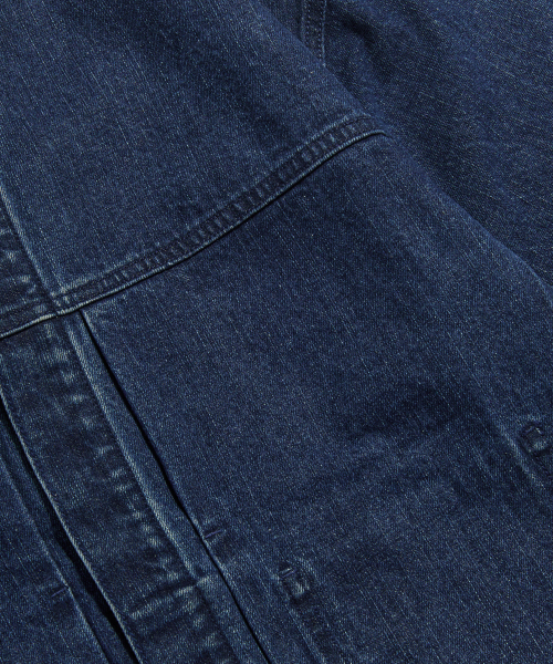 ESPIONAGE(エスピオナジ)の「Minimal Denim Trucker Jacket Mid Indigo(デニムジャケット・メンズ・その他・MEDIUM/LARGE/X-LARGE)」の8枚目の写真