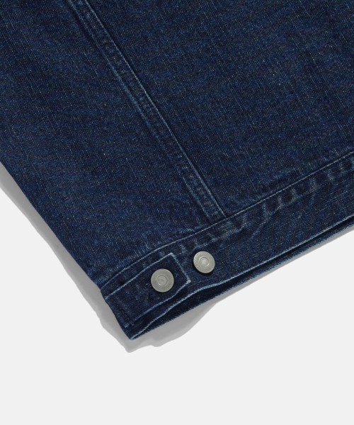 ESPIONAGE(エスピオナジ)の「Minimal Denim Trucker Jacket Mid Indigo(デニムジャケット・メンズ・その他・MEDIUM/LARGE/X-LARGE)」の13枚目の写真