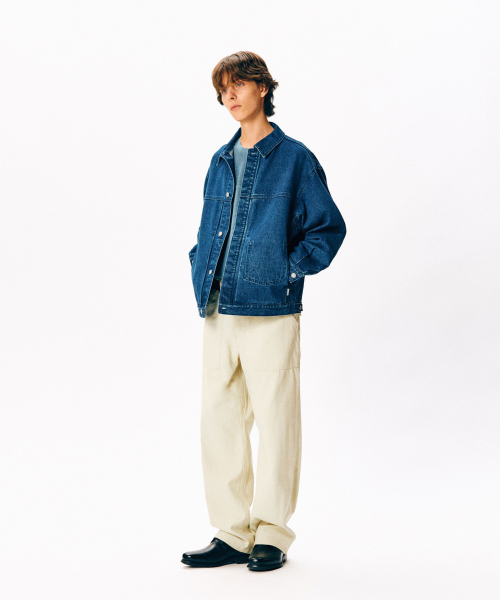 ESPIONAGE(エスピオナジ)の「Minimal Denim Trucker Jacket Mid Indigo(デニムジャケット・メンズ・その他・MEDIUM/LARGE/X-LARGE)」の14枚目の写真