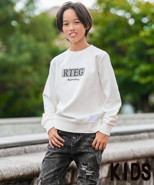 RTEG N/R.S ボックススウェットプルキッズ（スウェット 