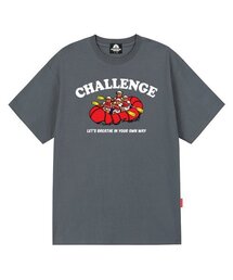 CHALLENGE BOAT BEAR GRAPHIC Tシャツ - グレー