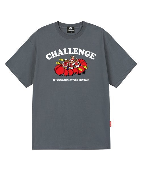 TRIPSHION(トリップション)の「CHALLENGE BOAT BEAR GRAPHIC Tシャツ - グレー(Tシャツ/カットソー・メンズ・その他・LARGE/MEDIUM/X-LARGE)」の1枚目の写真