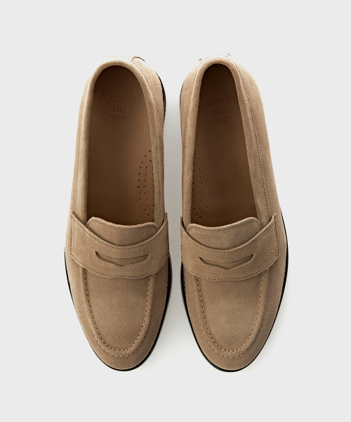 JOSEPHT（ジョセフ）の「DANIEL BEIGE [VIBRAM/ENGLAND SUEDE]（ローファー・レディース・その他・24cm/24.5cm/25cm/26cm/26.5cm/27cm/27.5cm/28cm/28.5cm/25.5cm/29cm）」の3枚目の写真