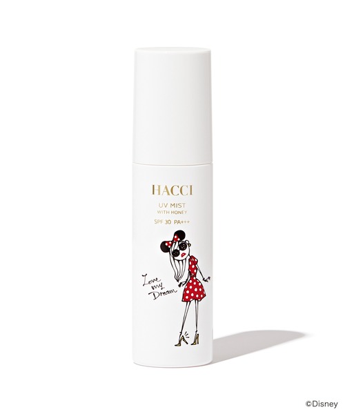 HACCI（ハッチ）の「HACCI(ハッチ) 日焼け止めミストDI【ディズニー】 80mL（SPF30・PA+++）（日焼け止め/UVケア・レディース・ホワイト・FREE）」の2枚目の写真