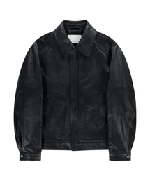 UNGIMMICK（アンジミック）の「BUFFALO LEATHER BLOUSON JACKET (BLACK )（ライダースジャケット）」