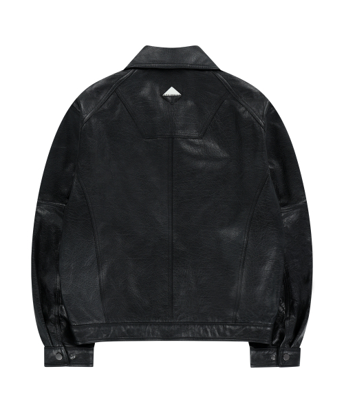 UNGIMMICK(アンジミック)の「BUFFALO LEATHER BLOUSON JACKET (BLACK )(ライダースジャケット・メンズ・その他・MEDIUM/LARGE)」の2枚目の写真