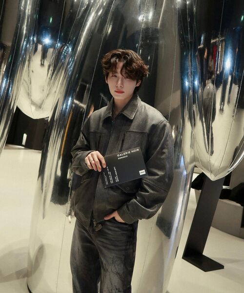UNGIMMICK(アンジミック)の「BUFFALO LEATHER BLOUSON JACKET (BLACK )(ライダースジャケット・メンズ・その他・MEDIUM/LARGE)」の5枚目の写真