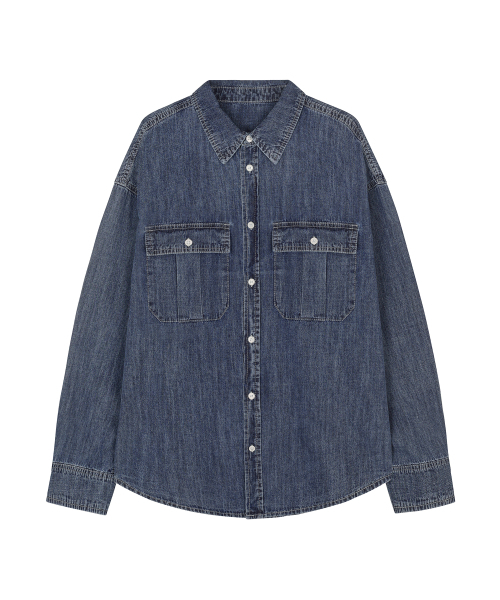 DECET(デケト)の「Denim Work Shirts DCSH007Blue(シャツ/ブラウス・メンズ・その他・SMALL/MEDIUM/LARGE)」の6枚目の写真