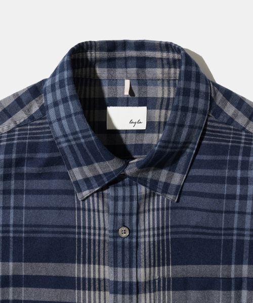 Diamond Layla（ダイアモンドレイラ）の「Nocturne Plaid Navy Check Shirt S180（シャツ/ブラウス・メンズ・ネイビー・SMALL/MEDIUM/LARGE/X-LARGE/XX-LARGE）」の3枚目の写真