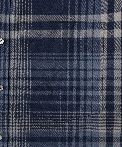 Diamond Layla（ダイアモンドレイラ）の「Nocturne Plaid Navy Check Shirt S180（シャツ/ブラウス・メンズ・ネイビー・SMALL/MEDIUM/LARGE/X-LARGE/XX-LARGE）」の4枚目の写真