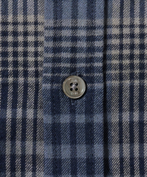 Diamond Layla（ダイアモンドレイラ）の「Nocturne Plaid Navy Check Shirt S180（シャツ/ブラウス・メンズ・ネイビー・SMALL/MEDIUM/LARGE/X-LARGE/XX-LARGE）」の5枚目の写真